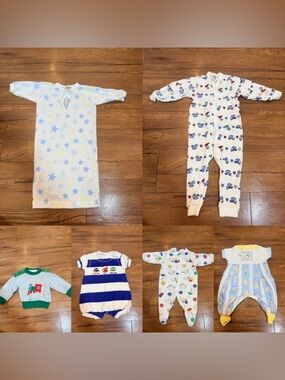 Vintage Baby Clothes Lot Boy Girl Unisex Infant Various Sizes